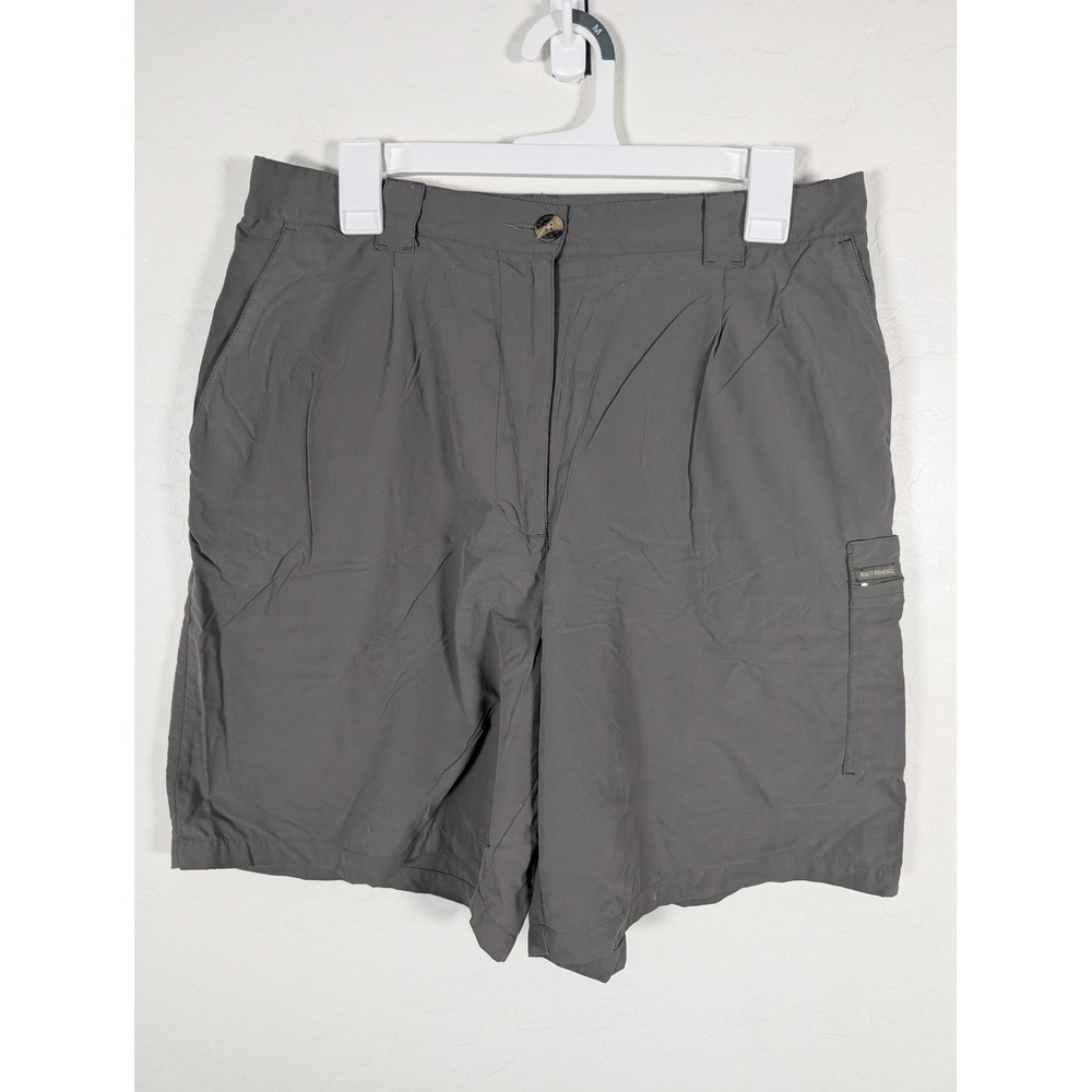 Ex Officio Shorts Womens 16 Gray Nylon Hiking Lightweight Outdoor Travel Pockets